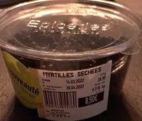 Mängden socker i Myrtilles séchées