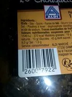 Mängden socker i Chouquettes au sucre