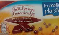 Mängden socker i Petit Beurre aux petites de chocolats