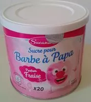 Mängden socker i Sucre pour barbe a papa parfum fraise