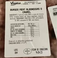 Mängden socker i Burger Meat Albondigas o Courel