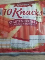 Mängden socker i Knacks  saucisse de Strasbourg