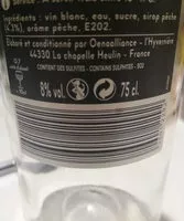 Mängden socker i blanc pêche