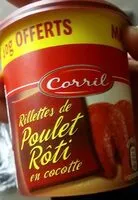 Mängden socker i Rillettes de poulet rôti en cocotte