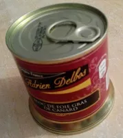 Mängden socker i Bloc de foie gras de canard