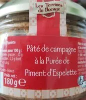 Mängden socker i Pâte de campagne à la purée de piment d'Espelette