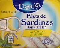 Mängden socker i Filets de sardines