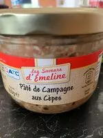 Mängden socker i pâte de campagne aux cèpes