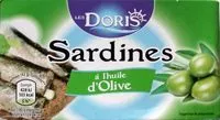 Mängden socker i Sardines à l'huile d'olive Les DORIS