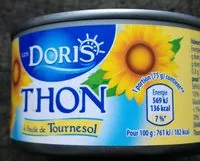 Mängden socker i Thon à L'huile De Tournesol