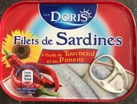 Mängden socker i Filets de sardines à l'huile de tournesol et au piment