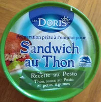 Mängden socker i Préparation sandwich au thon cette pesto