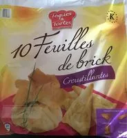 Mängden socker i Feuille de brick
