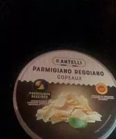 Mängden socker i Copeaux Parmigiano Reggiano