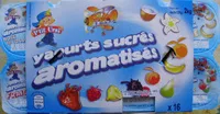 Mängden socker i Yaourts sucrés aromatisés (x 16)