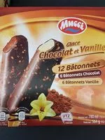 Mängden socker i Glace chocolat et vanille