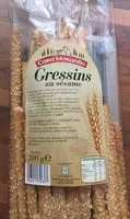 Mängden socker i Grissini au romarin