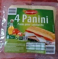 Mängden socker i 4 pains à panini