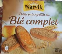 Mängden socker i Petits pains grillés au blé complet