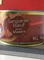 Mängden socker i Langue de boeuf sauce madere