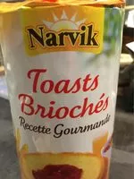 Mängden socker i Toasts briochés