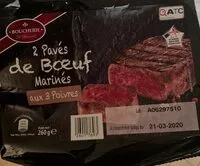Mängden socker i Pavé de boeuf