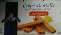 Mängden socker i Crêpes Dentelle