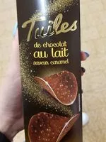 Mängden socker i Tuiles de chocolat Lait Caramel