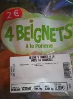 Mängden socker i Beignets à la pomme X4