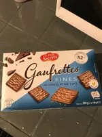 Mängden socker i Gaufrettes fines