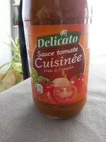 Mängden socker i Sauce tomate cuisinée