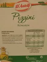 Mängden socker i Pizzini