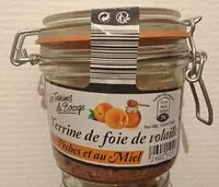 Mängden socker i Terrine de foie de volaille aux pêches et au miel