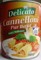 Mängden socker i Cannelloni Pur Bœuf (Sauce Italienne)