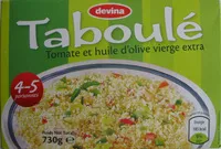 Mängden socker i Taboulé (Tomate et huile d'olive vierge extra)