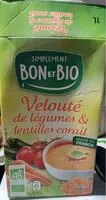 Mängden socker i Velouté de legumes et de lentilles corail