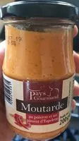 Mängden socker i Moutarde au poivron et piment d'espelette