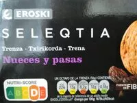 Mängden socker i Trenza nueces y pasas