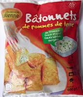 Mängden socker i Bâtonnets de pomme de terre fromage frais et fines herbes