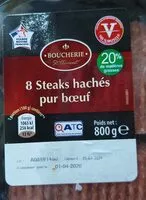 Mängden socker i Steak haché pur boeuf