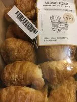 Mängden socker i Croissant pequeño margarina