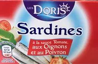 Mängden socker i Sardines à la sauce tomate, oignons et poivrons