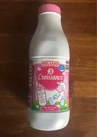 Mängden socker i Lait Croissance 3