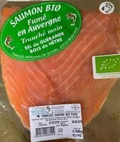Mängden socker i Saumon bio fumé en auvergne