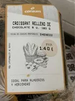 Mängden socker i Croissant relleno de chocolate