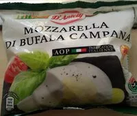 Mängden socker i Mozzarella di bufala campana AOP