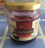 Mängden socker i Confiture a la cerise noire pays gourmand