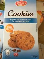 Mängden socker i Cookies pépites chocolat noir et chocolat au lait