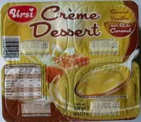 Mängden socker i Crème dessert saveur vanille sur lit de caramel