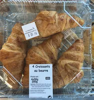 Mängden socker i 4 Croissants au beurre